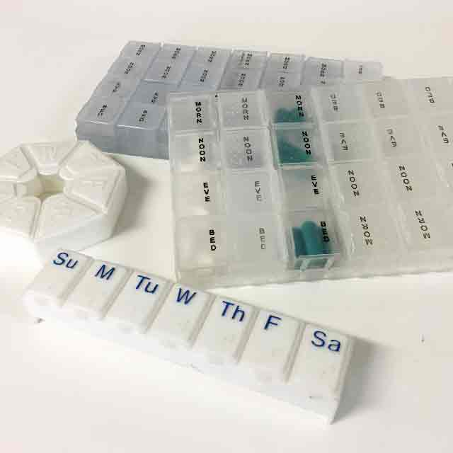 PILL BOX, Plastic Weekly Tablet Organiser